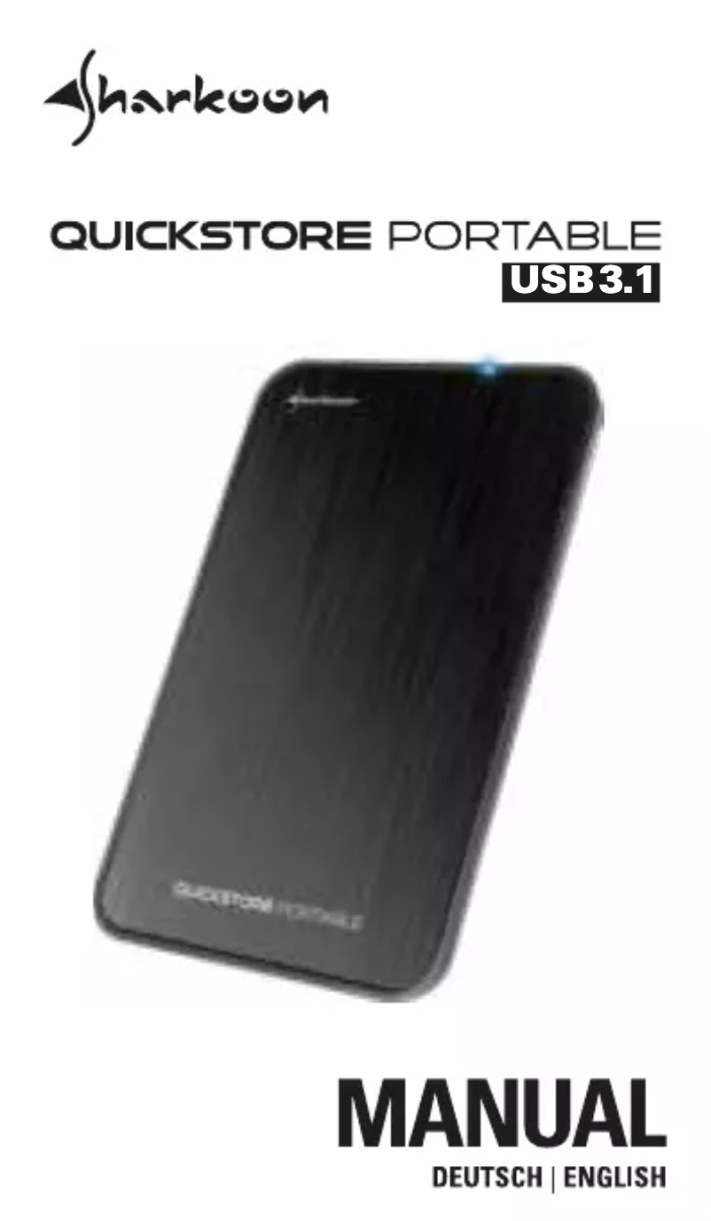 Image de la première page du manuel de l'appareil Quickstore Portable