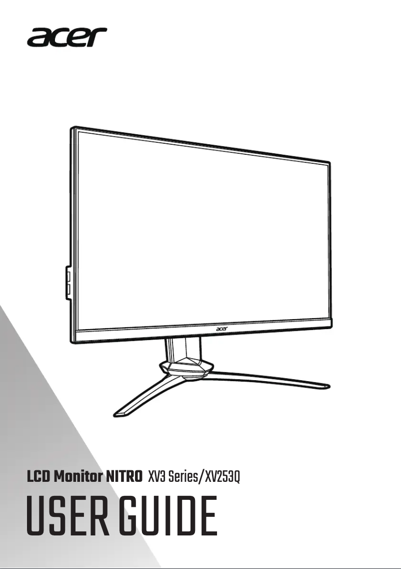 Página 1 del manual Manual de usuario Acer XV253Q