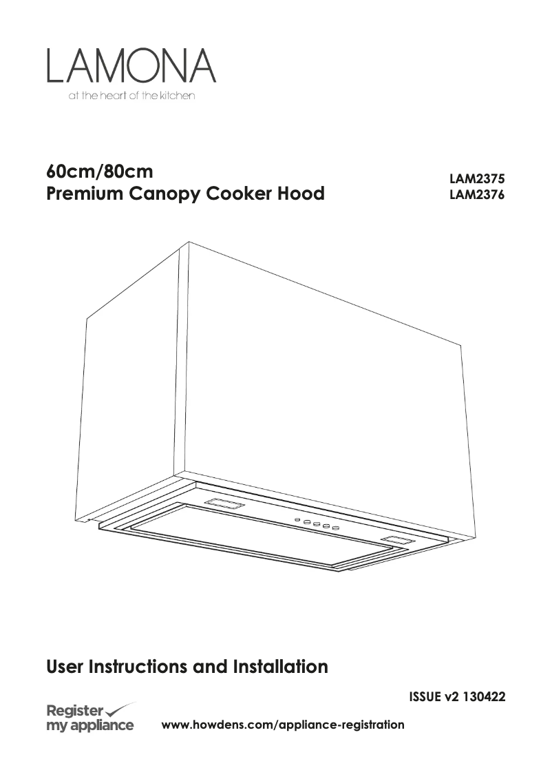 Page n°1 - Manuel utilisateur Lamona LAM2376