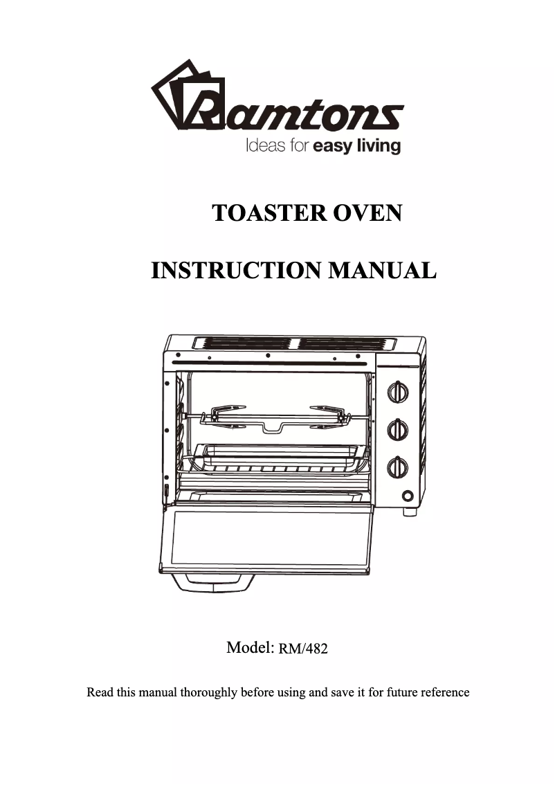 Page n°1 - Manuel utilisateur Ramtons RM/482