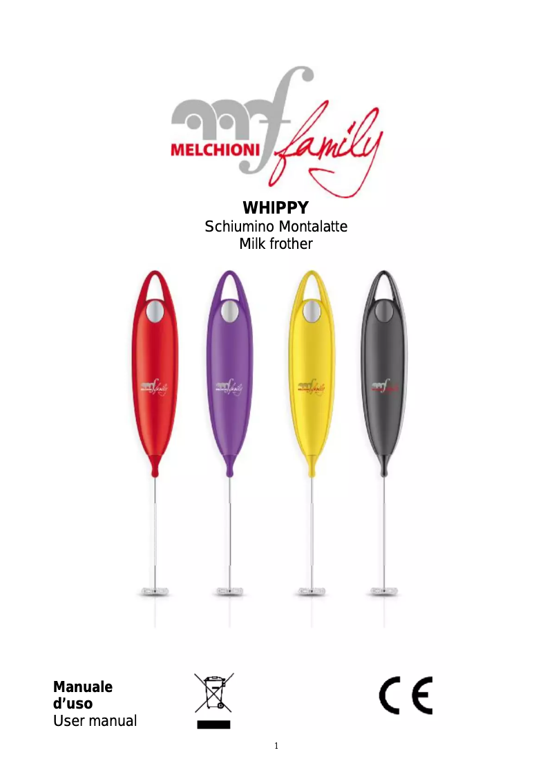 Image de la première page du manuel de l'appareil Whippy