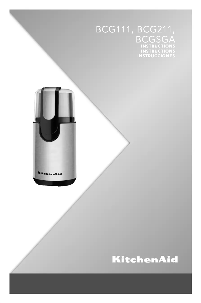 Página 1 del manual Manual de usuario KitchenAid BCG111