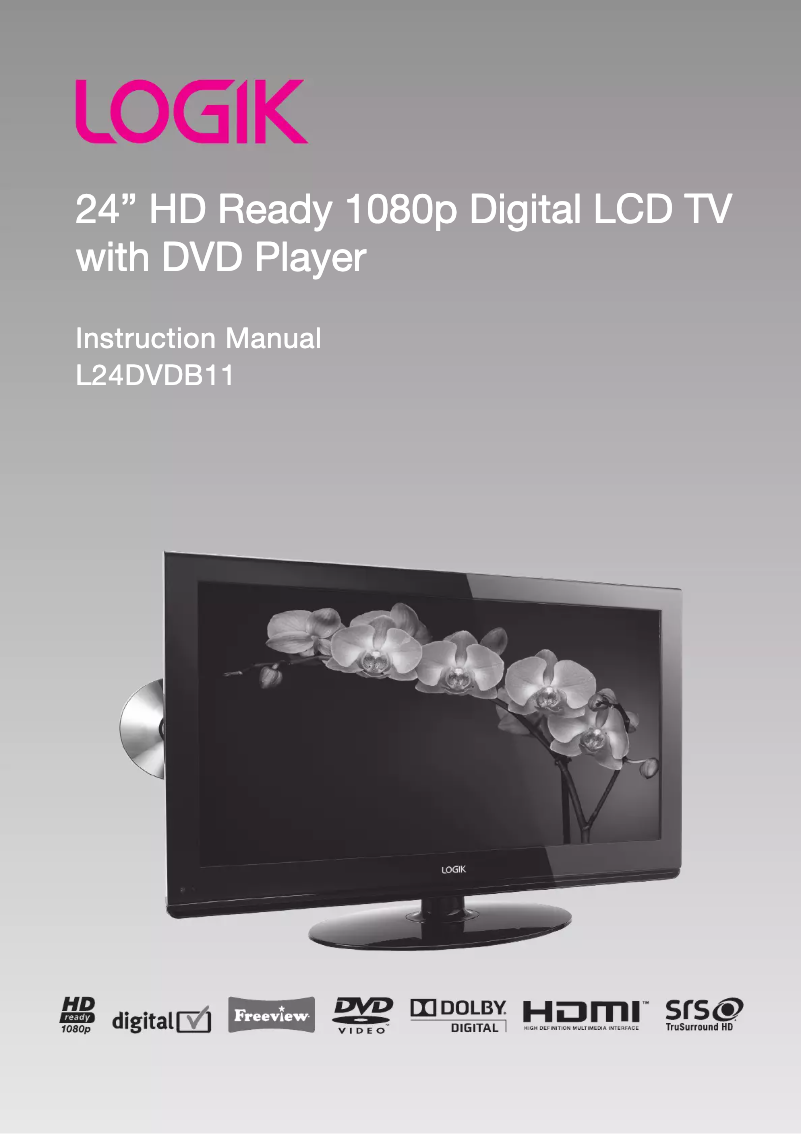 Page 1 de la notice Manuel utilisateur Logik L24DVDB11