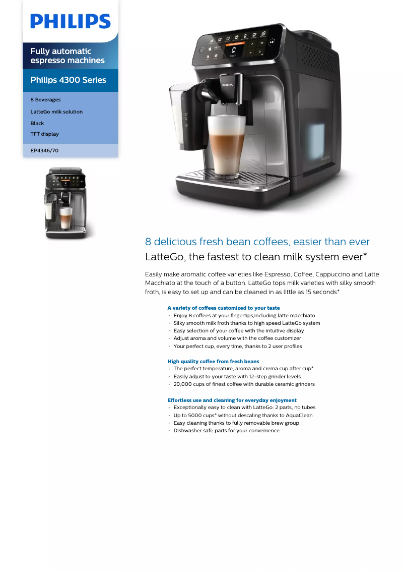 Image de la première page du manuel de l'appareil 4300 Series EP4346