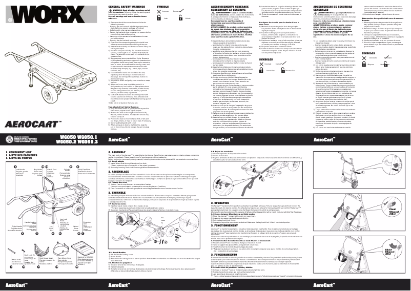 Page 1 of the manual User Manual Worx Aerocart WG050
