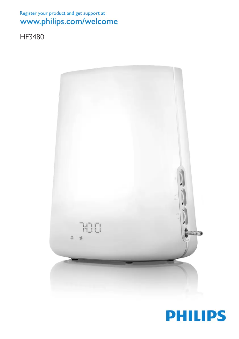 Image de la première page du manuel de l'appareil Wake-up Light HF3480