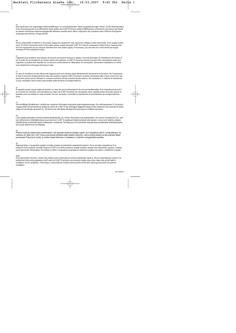 Page 1 de la notice Manuel utilisateur Proklima MA 110