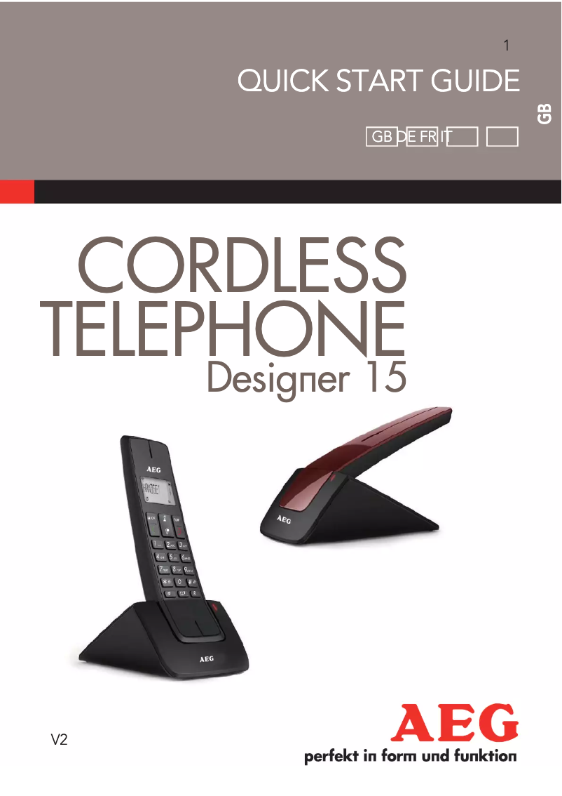 Página 1 del manual Manual de usuario AEG Designer 15