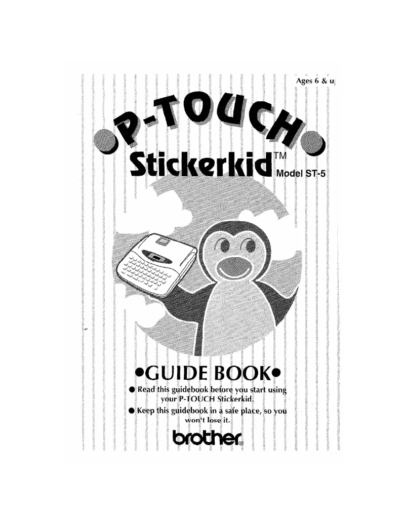 Image de la première page du manuel de l'appareil P-Touch ST-5
