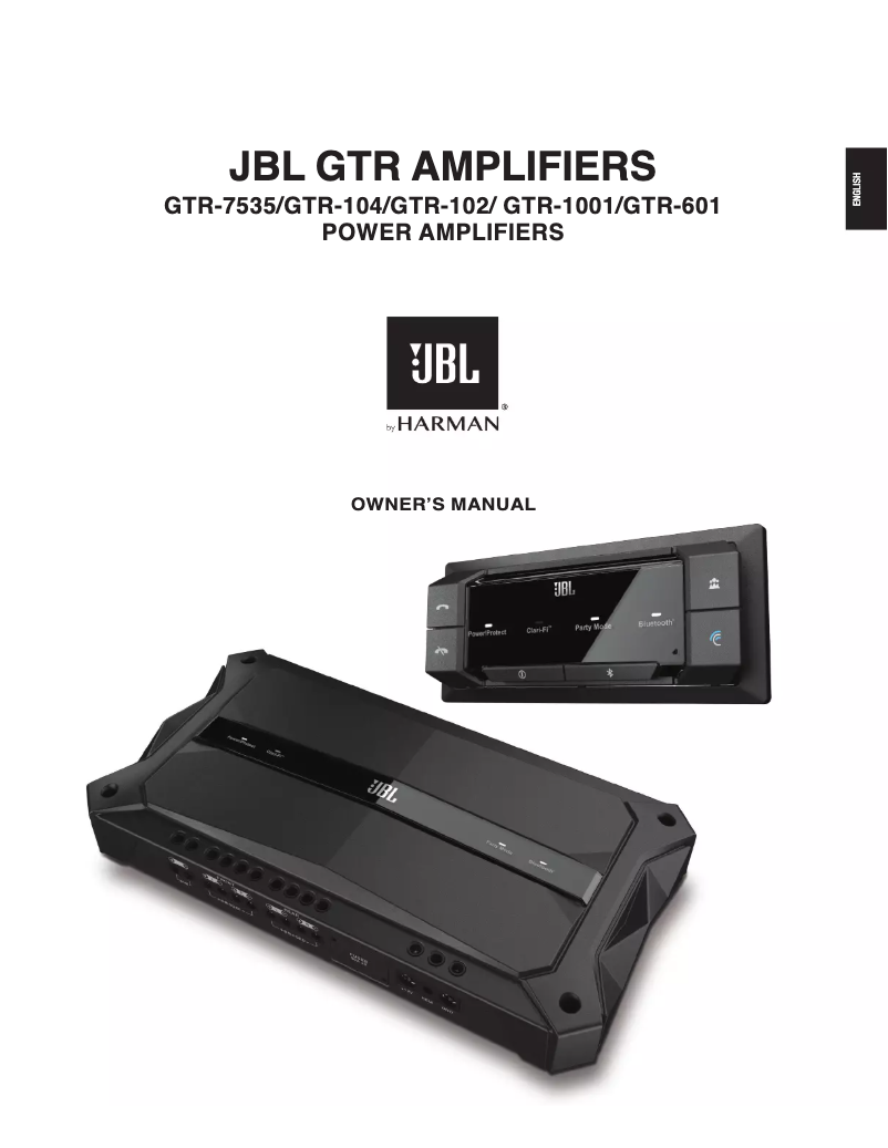 Page 1 de la notice Manuel utilisateur JBL GTR-104