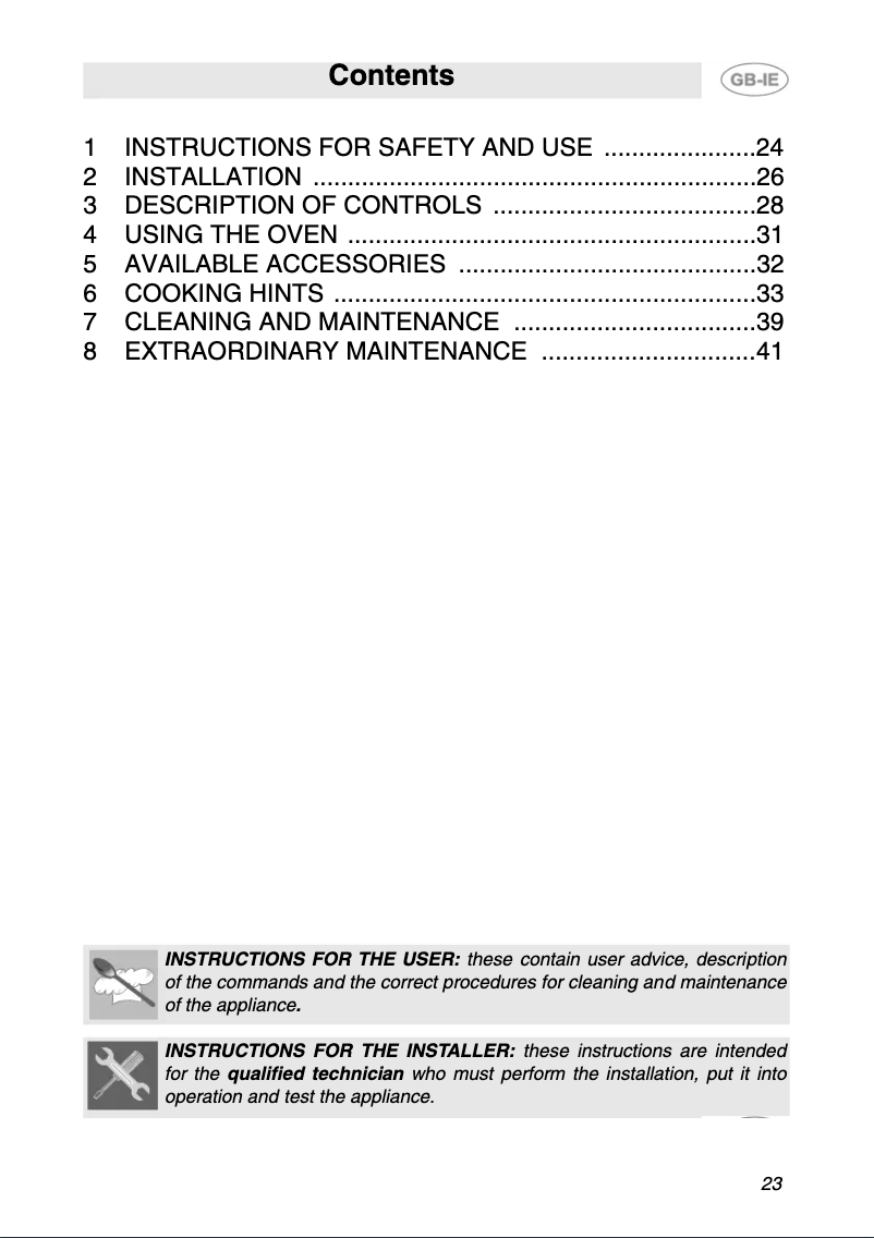 Image de la première page du manuel de l'appareil SE 990 XR