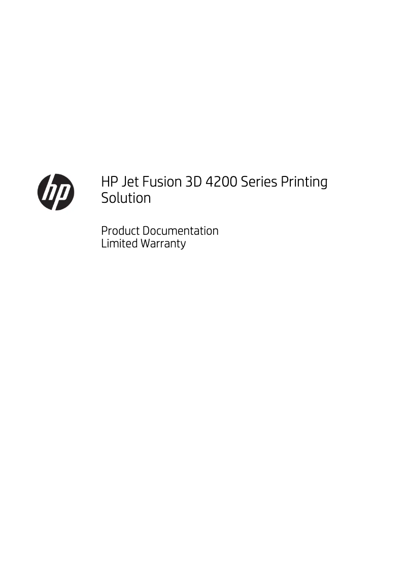 Page 1 de la notice Informations de garantie HP SmartStream 3D