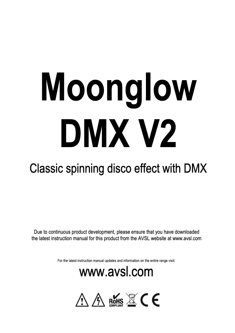 Page 1 de la notice Manuel utilisateur Qtx Moonglow DMX V2