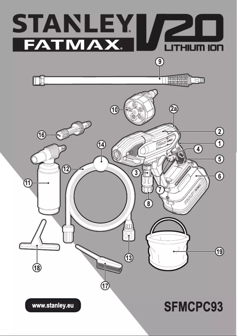 Page 1 de la notice Manuel utilisateur Stanley FatMax SFMCPC93
