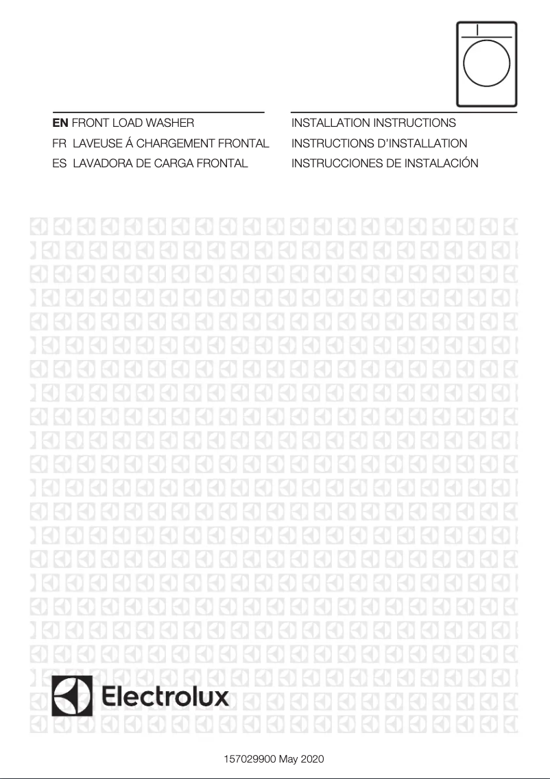 Page 1 de la notice Guide d'installation Electrolux ELFW4222AW