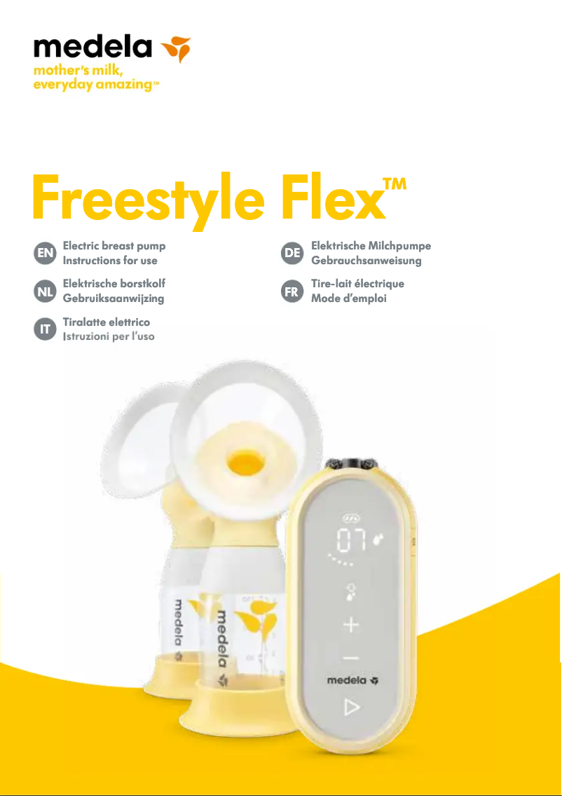 Page 1 de la notice Manuel utilisateur Medela Freestyle Flex