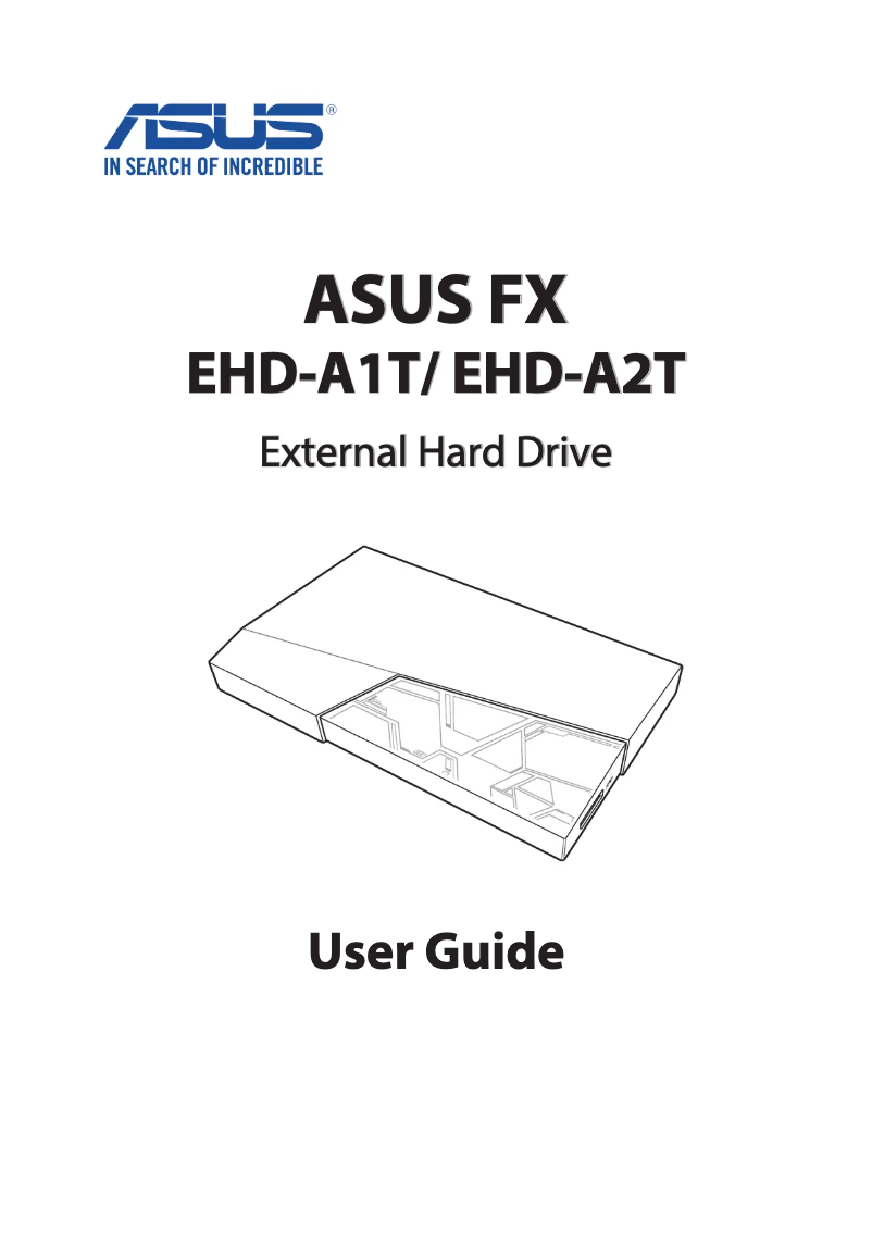 Image de la première page du manuel de l'appareil FX Gaming EHD-A2T