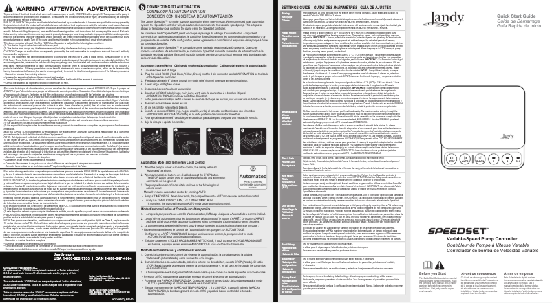 Page 1 de la notice Guide de démarrage rapide JANDY VSSHP270DV2A