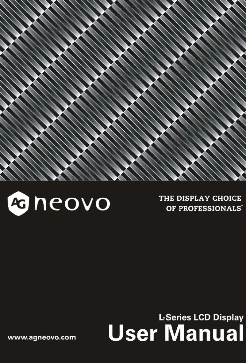 Page 1 of the manual User Manual AG Neovo L-W27