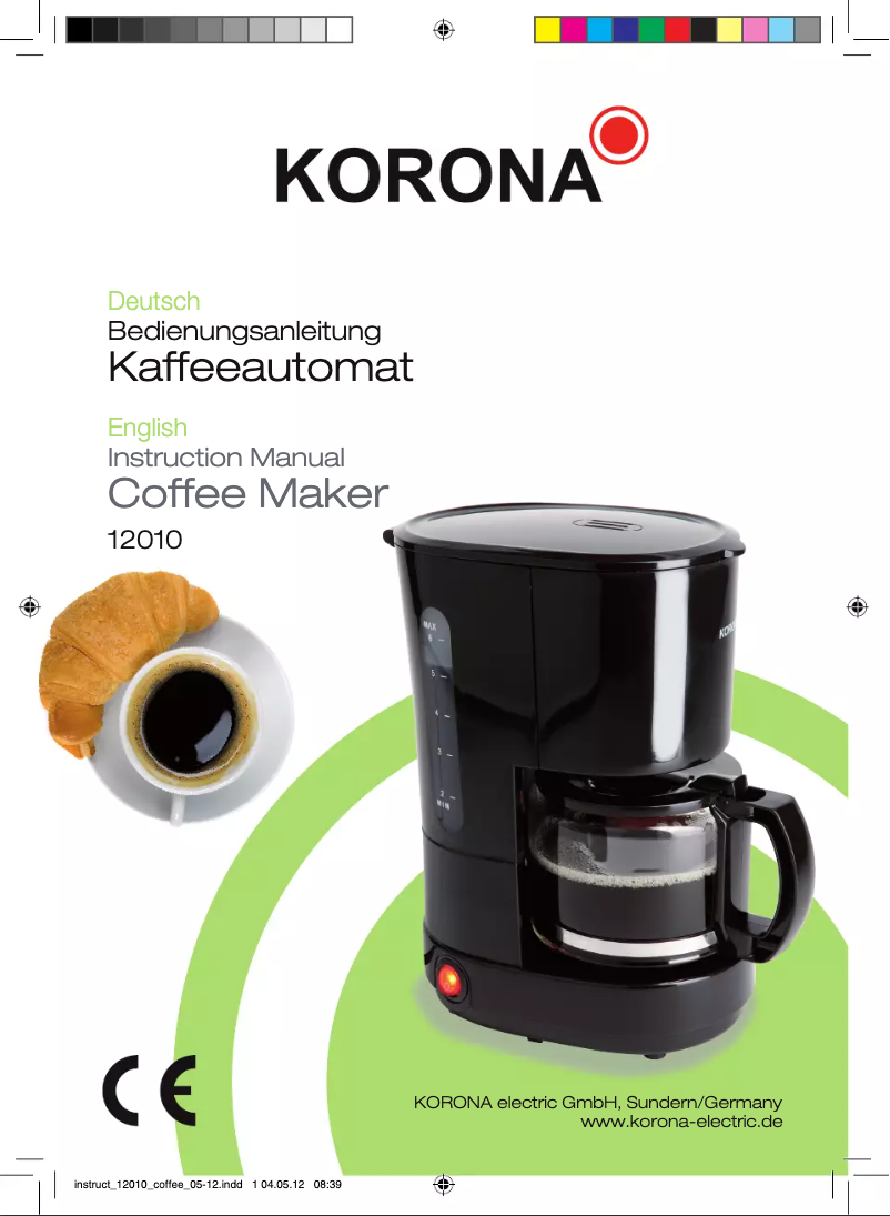 Page n°1 - Manuel utilisateur Korona 12010