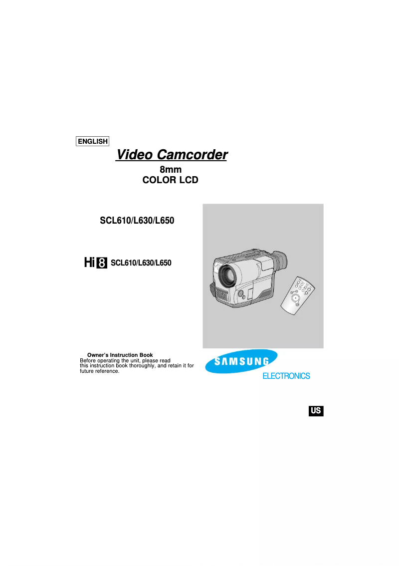 Image de la première page du manuel de l'appareil SCL650