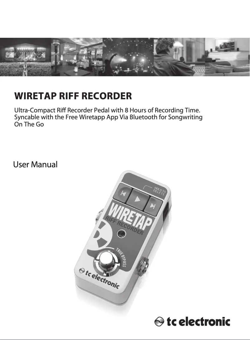 Page n°1 - Manuel utilisateur TC Electronic Wiretap Riff Recorder