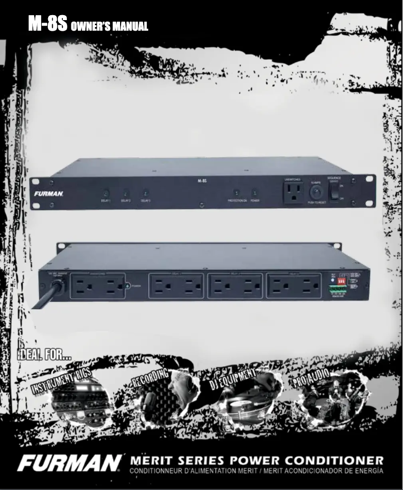 Page 1 de la notice Manuel utilisateur Furman M-8S