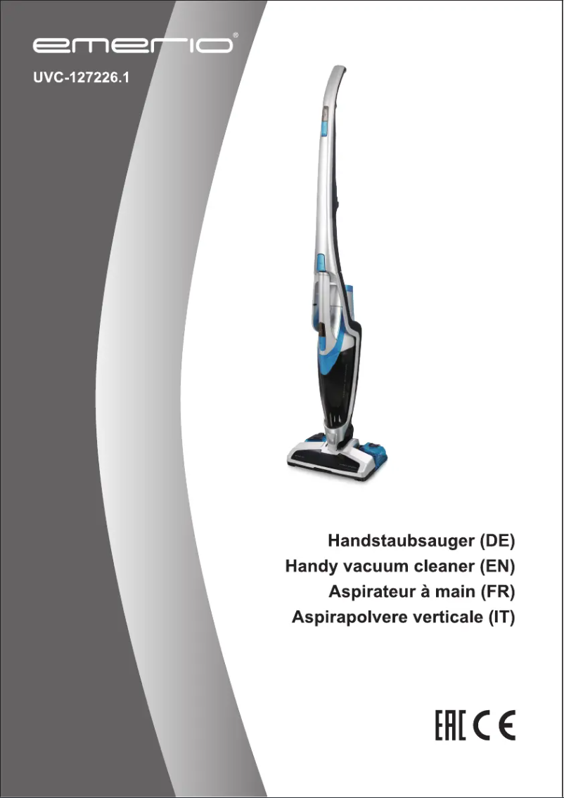 Page 1 de la notice Manuel utilisateur Emerio UVC-127226