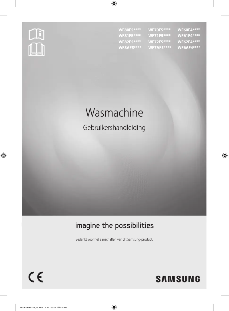 Page 1 de la notice Manuel utilisateur Samsung WF70F5E4Q4W