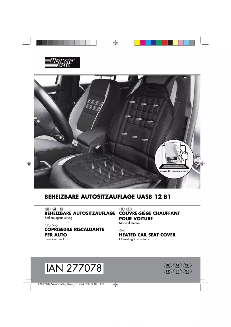 Page n°1 - Manuel utilisateur Ultimate Speed UASB 12 B1