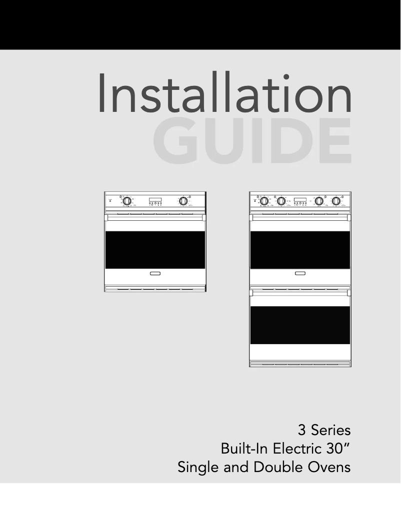 Page 1 de la notice Guide d'installation Viking RVSOE330