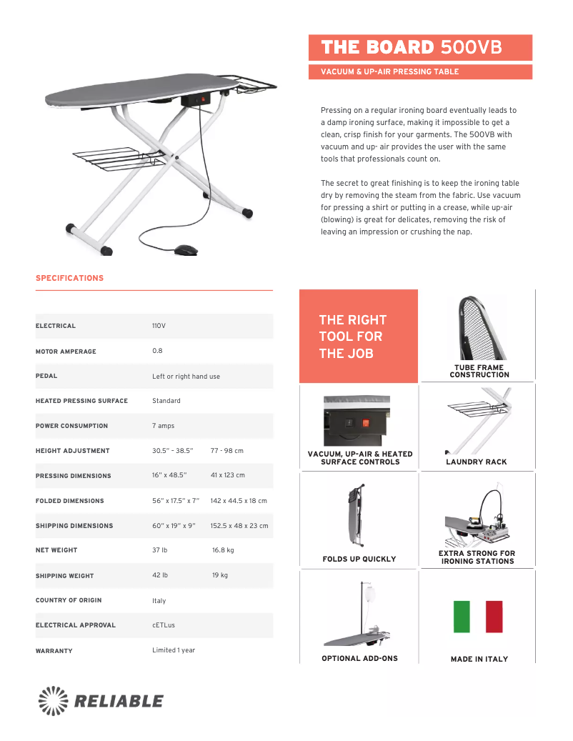 Image de la première page du manuel de l'appareil 500VB