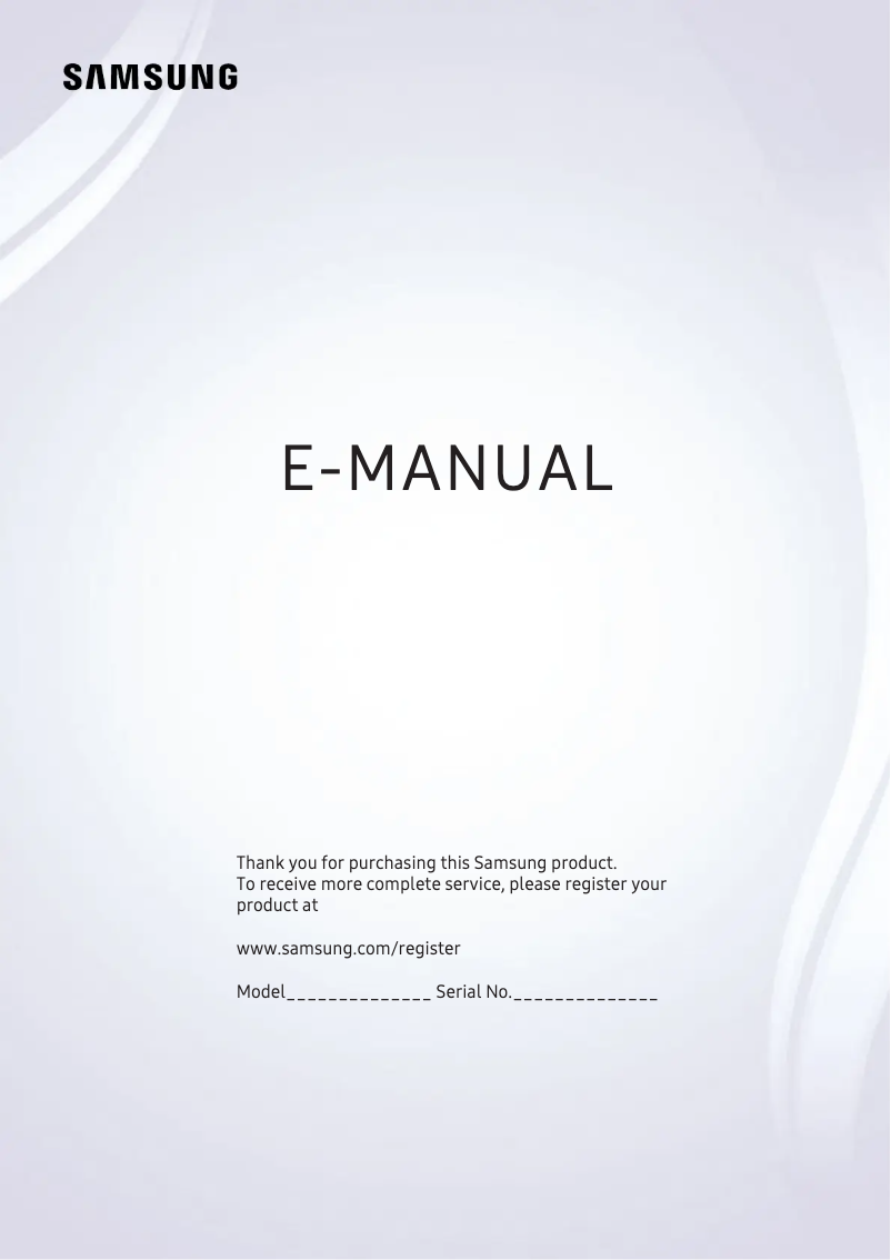 Image de la première page du manuel de l'appareil UE49MU6670U