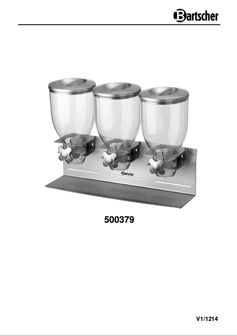 Page n°1 - Manuel utilisateur Bartscher 500379