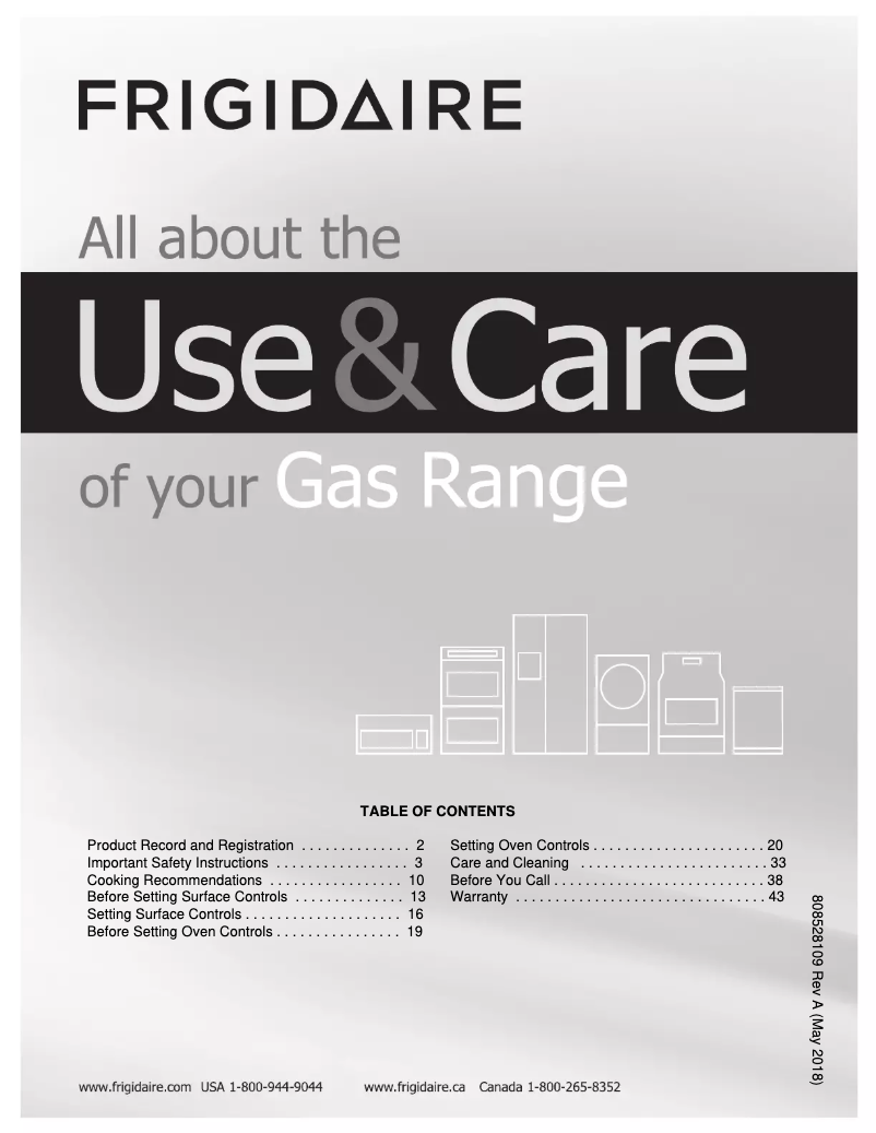 Image de la première page du manuel de l'appareil FFGF3054TB