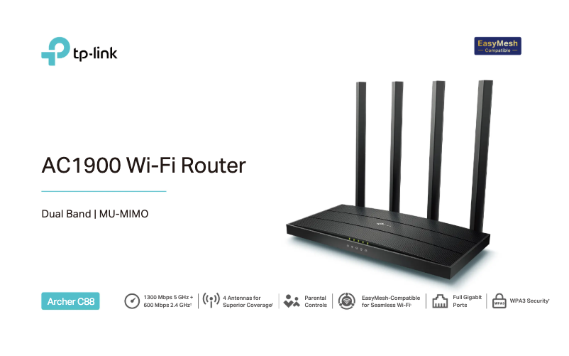 Image de la première page du manuel de l'appareil Archer C88