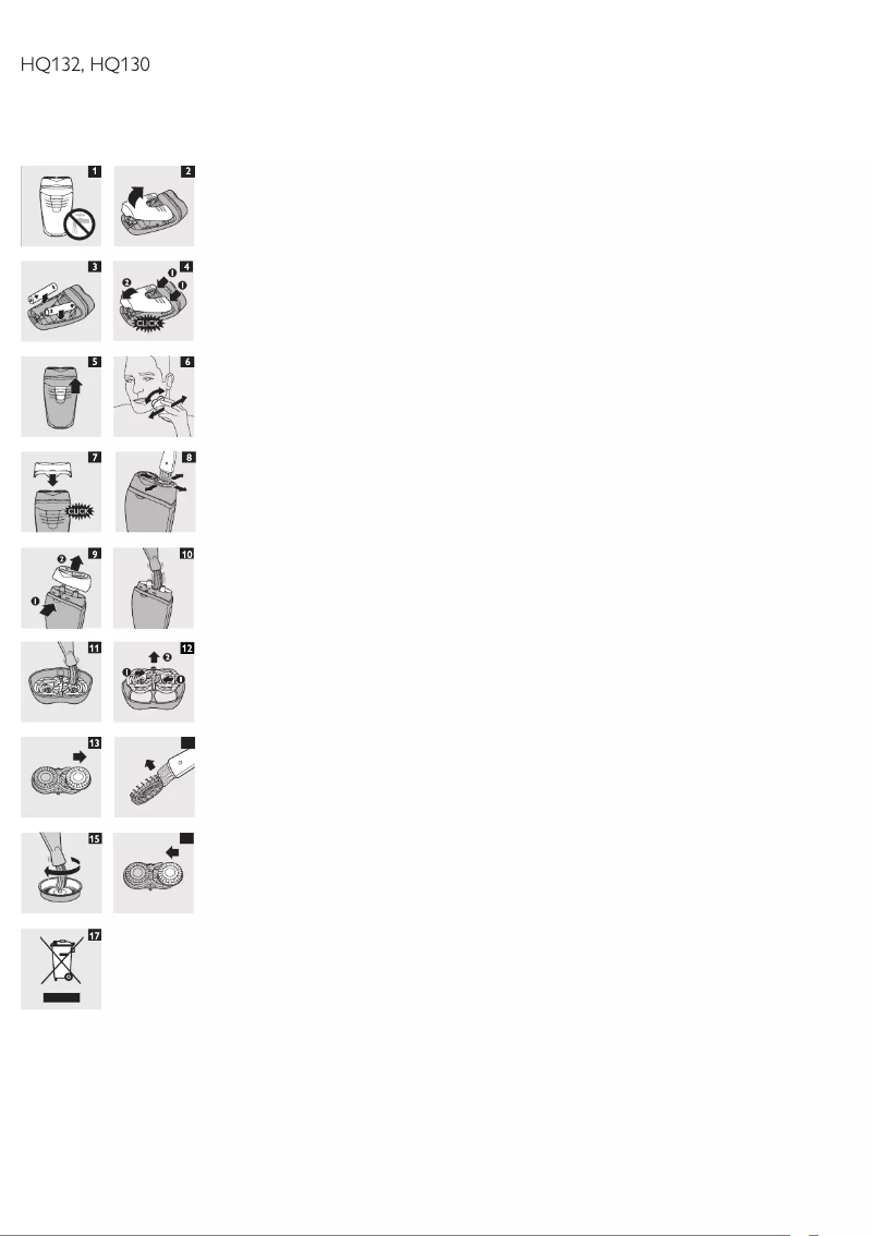 Page n°1 - Manuel utilisateur Philips HQ136