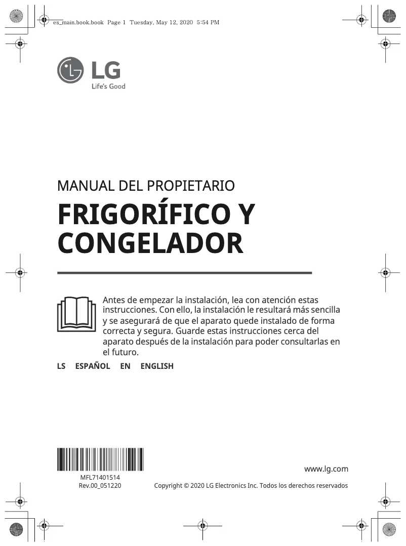 Image de la première page du manuel de l'appareil GS65MPP1