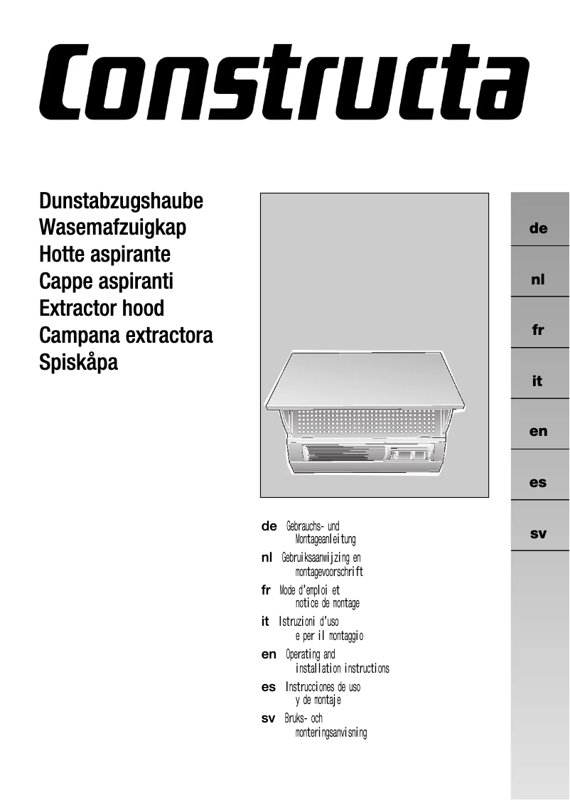 Page n°1 - Mode d'emploi Constructa CD22130