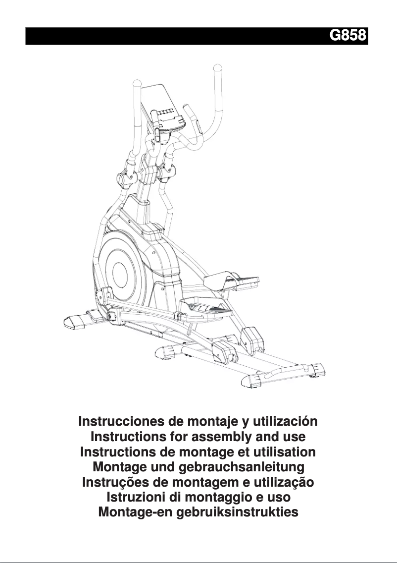 Page 1 de la notice Manuel utilisateur BH Fitness G858