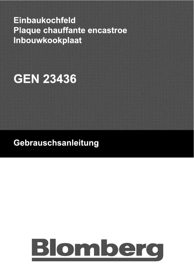 Page 1 de la notice Manuel utilisateur Blomberg GEN 23436 E