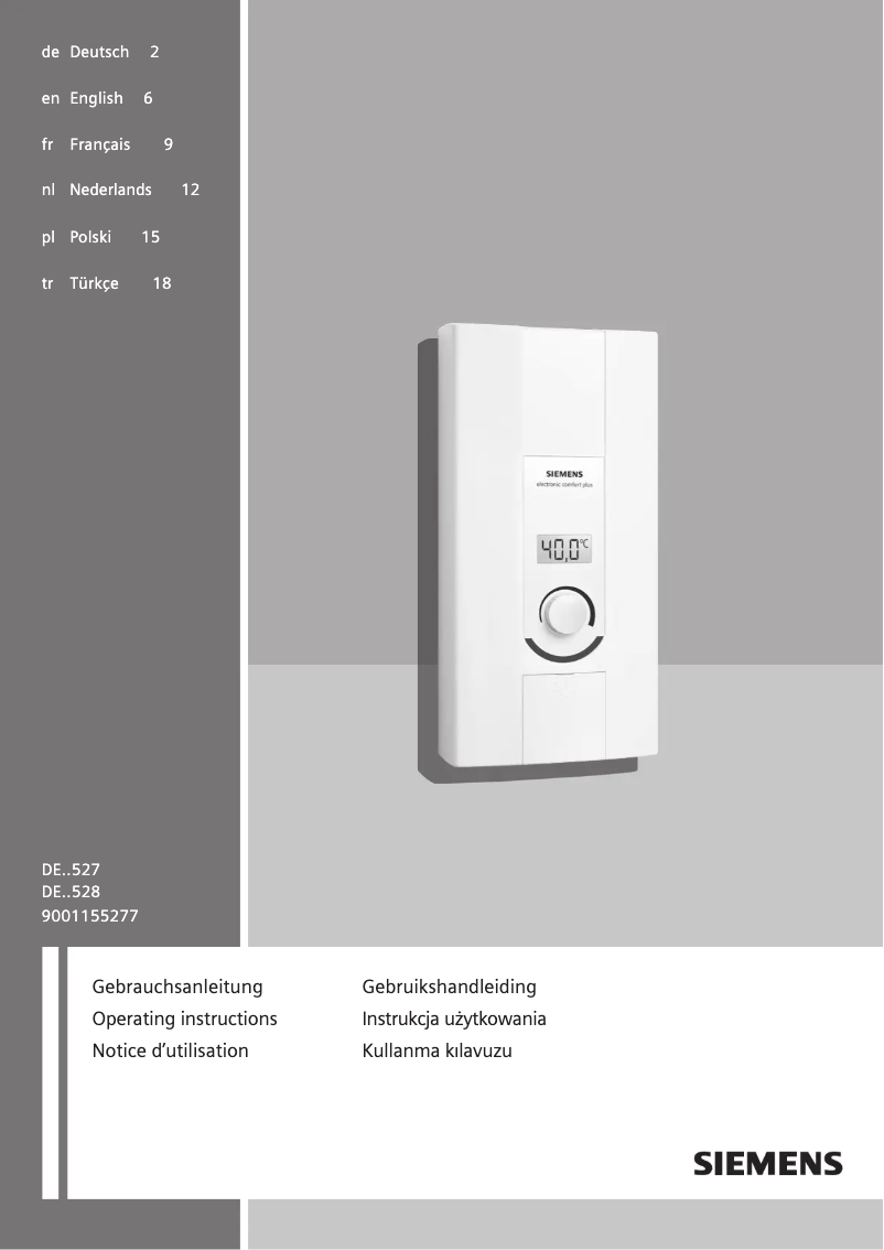 Image de la première page du manuel de l'appareil DE2427527