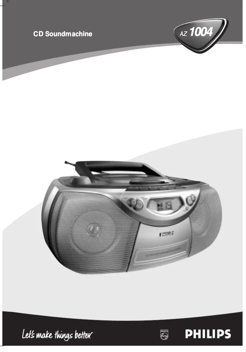 Page n°1 - Manuel utilisateur Philips AZ1004