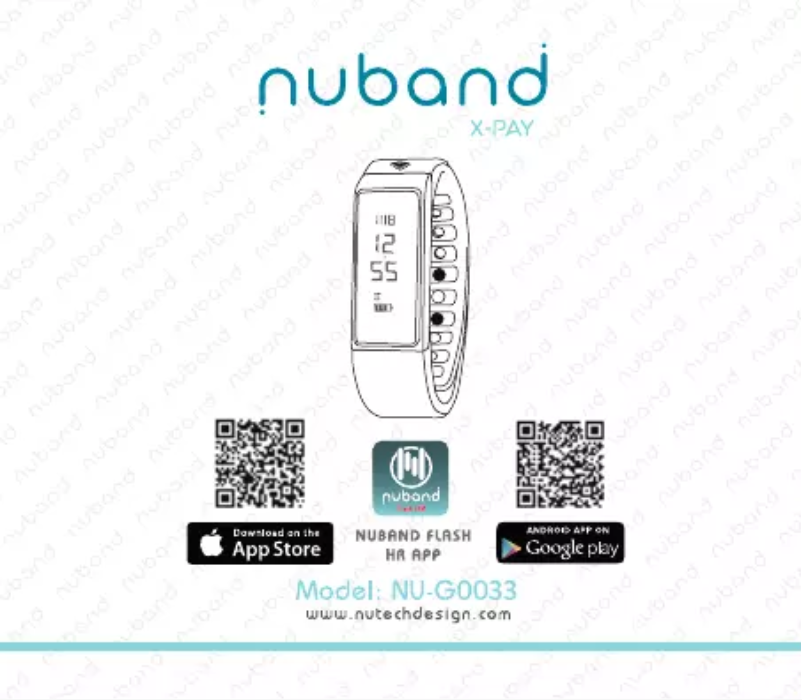 Page n°1 - Manuel utilisateur Nuband X-Pay NU-G0033