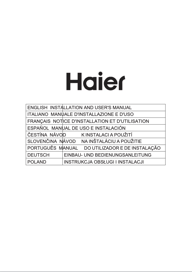 Page 1 de la notice Label énergétique Haier HATS9DS46BWIFI