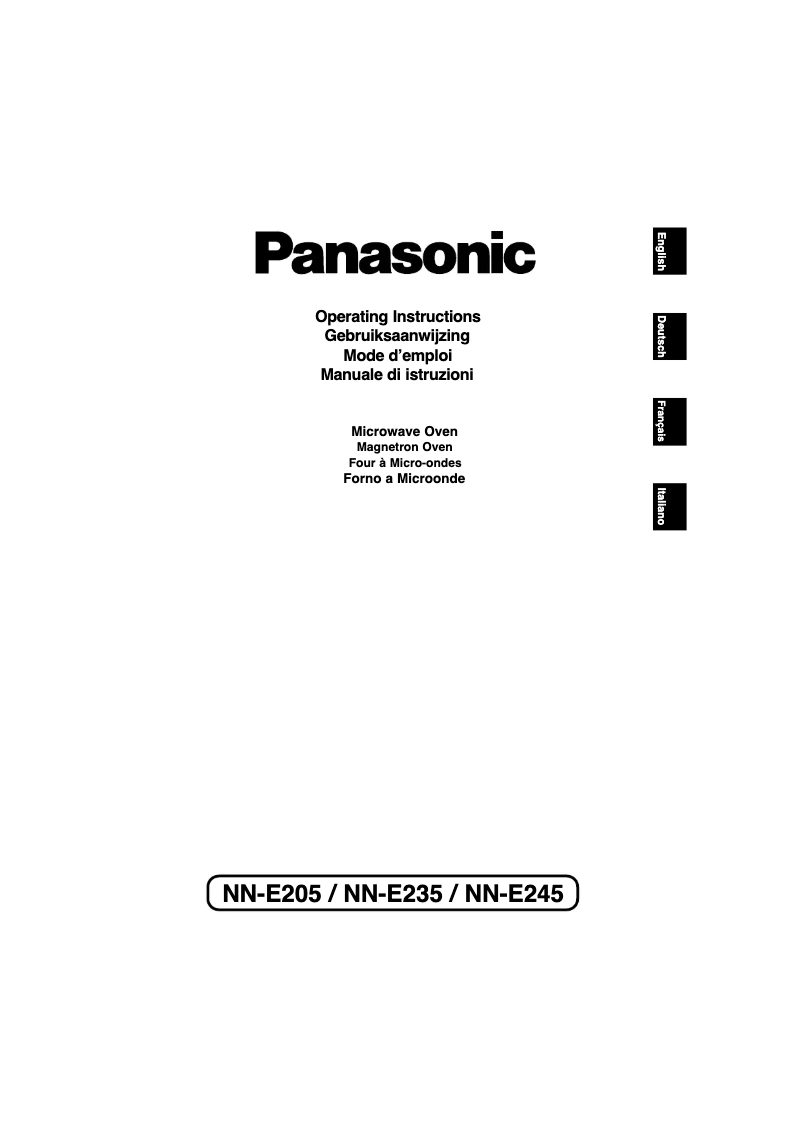 Page 1 de la notice Manuel utilisateur Panasonic NN-E235