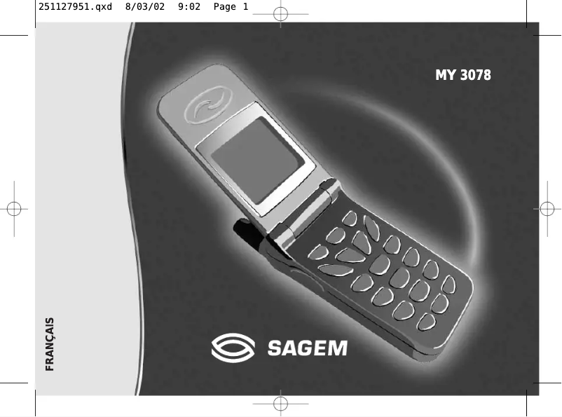Page n°1 - Manuel utilisateur Sagem MY3078