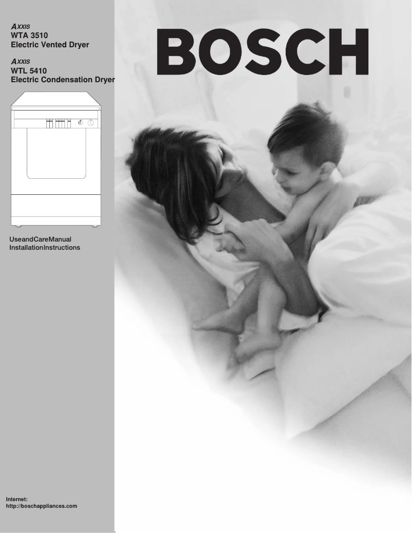 Page n°1 - Manuel utilisateur Bosch WTL5400