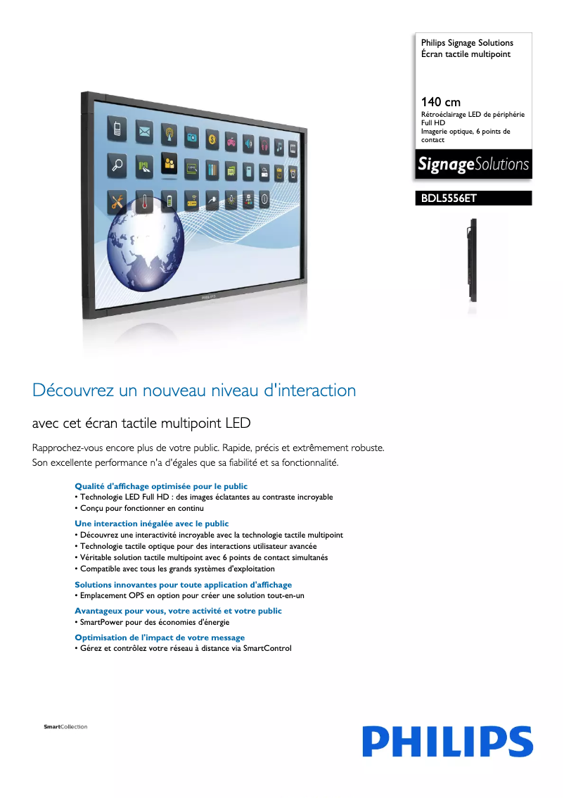 Imagen de la primera página del manual del dispositivo BDL5556ET