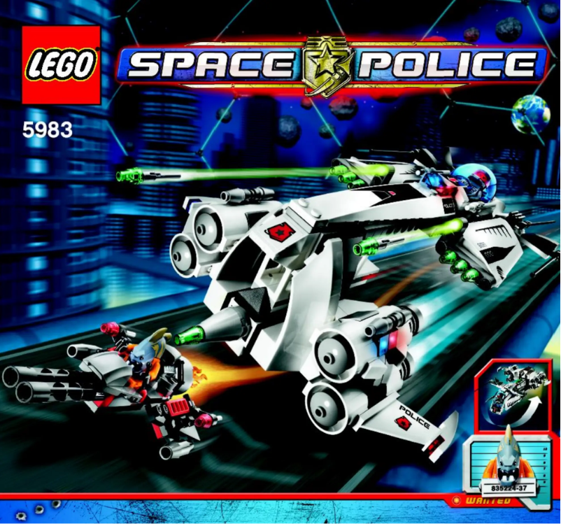 Page 1 de la notice Manuel utilisateur Lego Space Police 5983